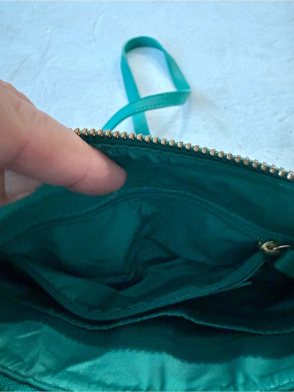 Talbots Green Floral Crossbody Bag - Women's Printed Shoulder Bag - Picture 7 of 9